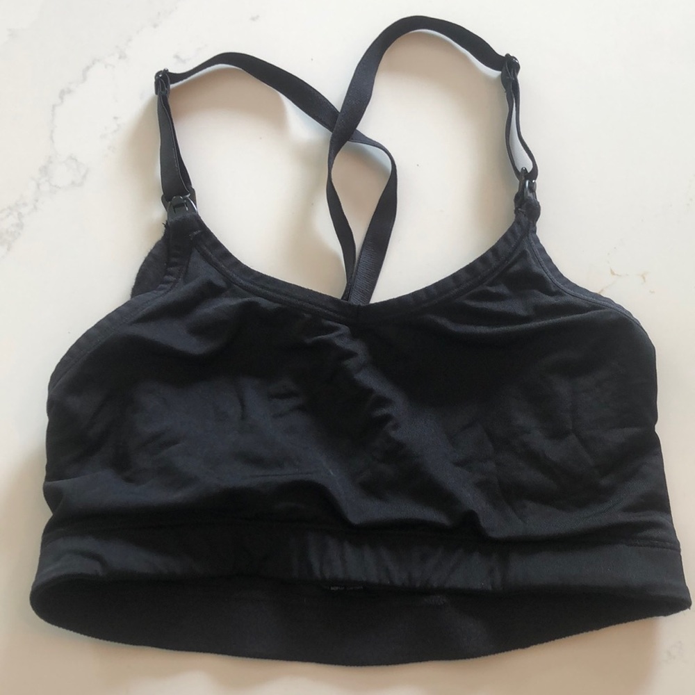 Black Maternity Nursing Bra